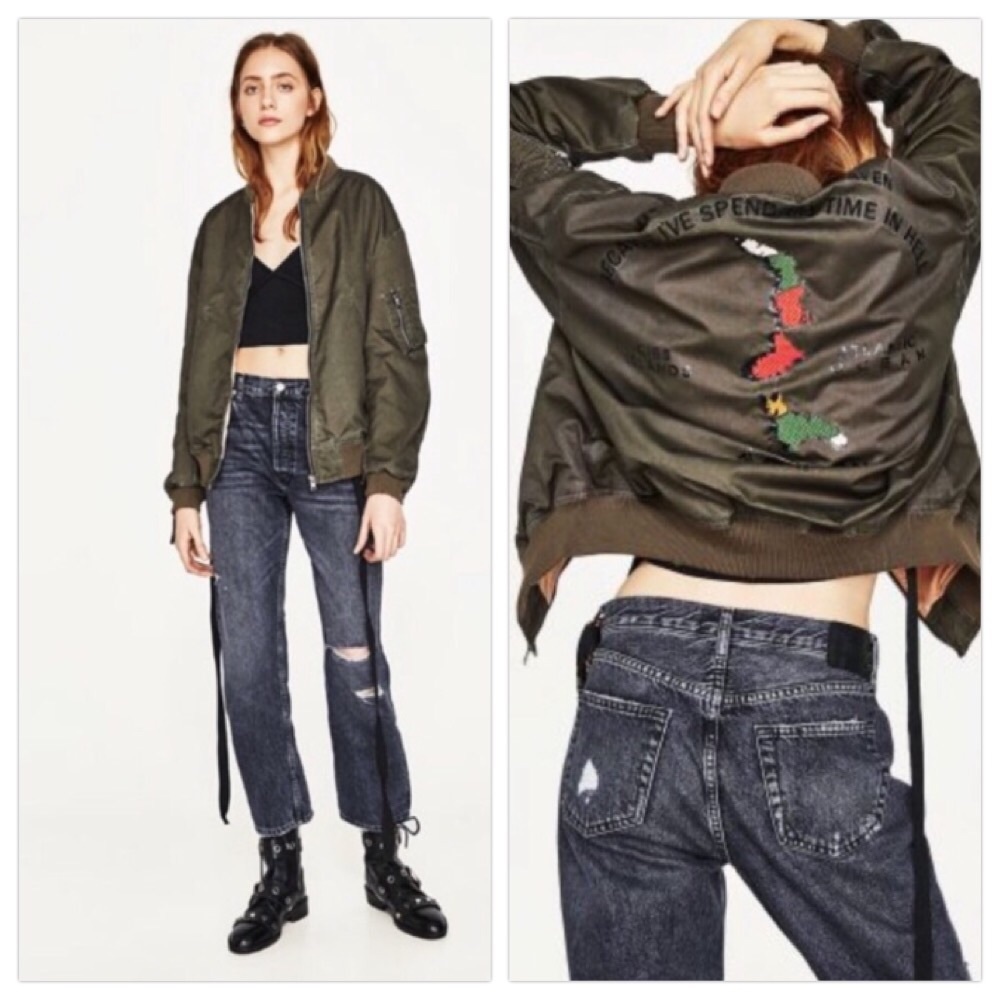 NWT ZARA THE SALVATION ARMY BOMBER JACKET - Picture 1 of 10